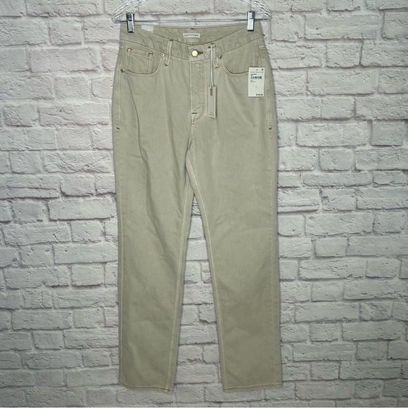 Good American Good 90’s Icon Straight Leg Jeans in Bone001 NWT - Picture 6 of 16